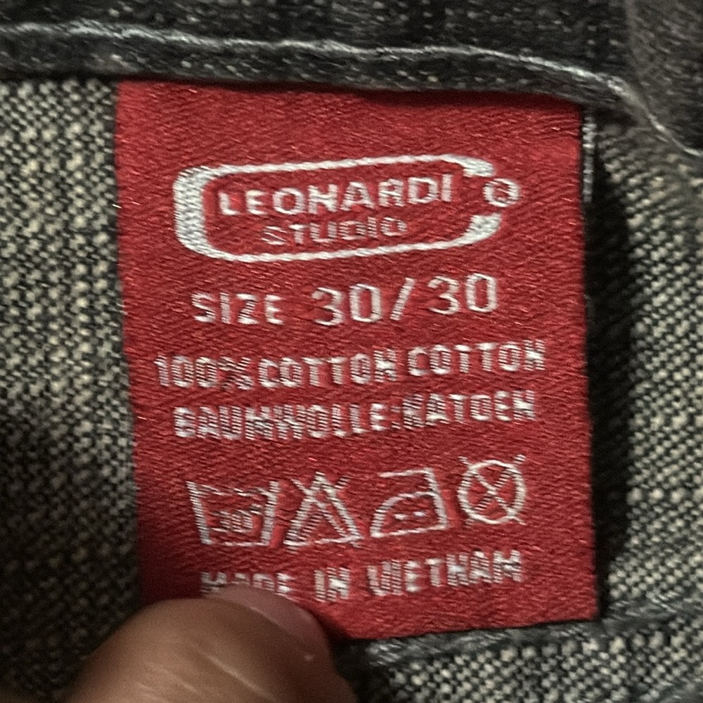 Leonardo Studio Men’s Gray Denim Jeans - Picture 7 of 8
